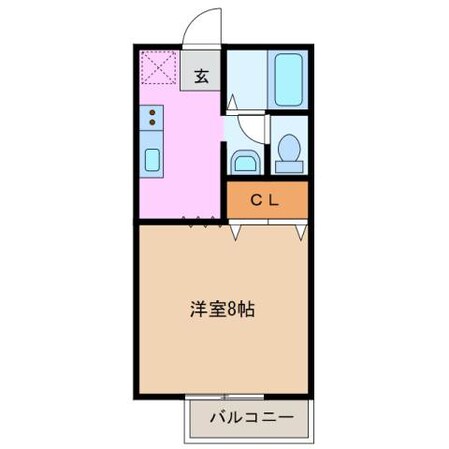 永尾ハイツ　Ａ棟の物件間取画像